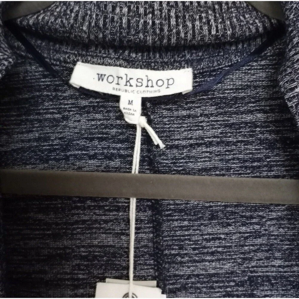 Workshop Heatheral Shawl Blue Super Soft Cardigan  Womans M  NEW WITH TAGS